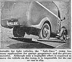A van demonstrates a new 'safe easy' ramp