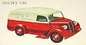 Postcard showing the ten ten Australian model of E83W